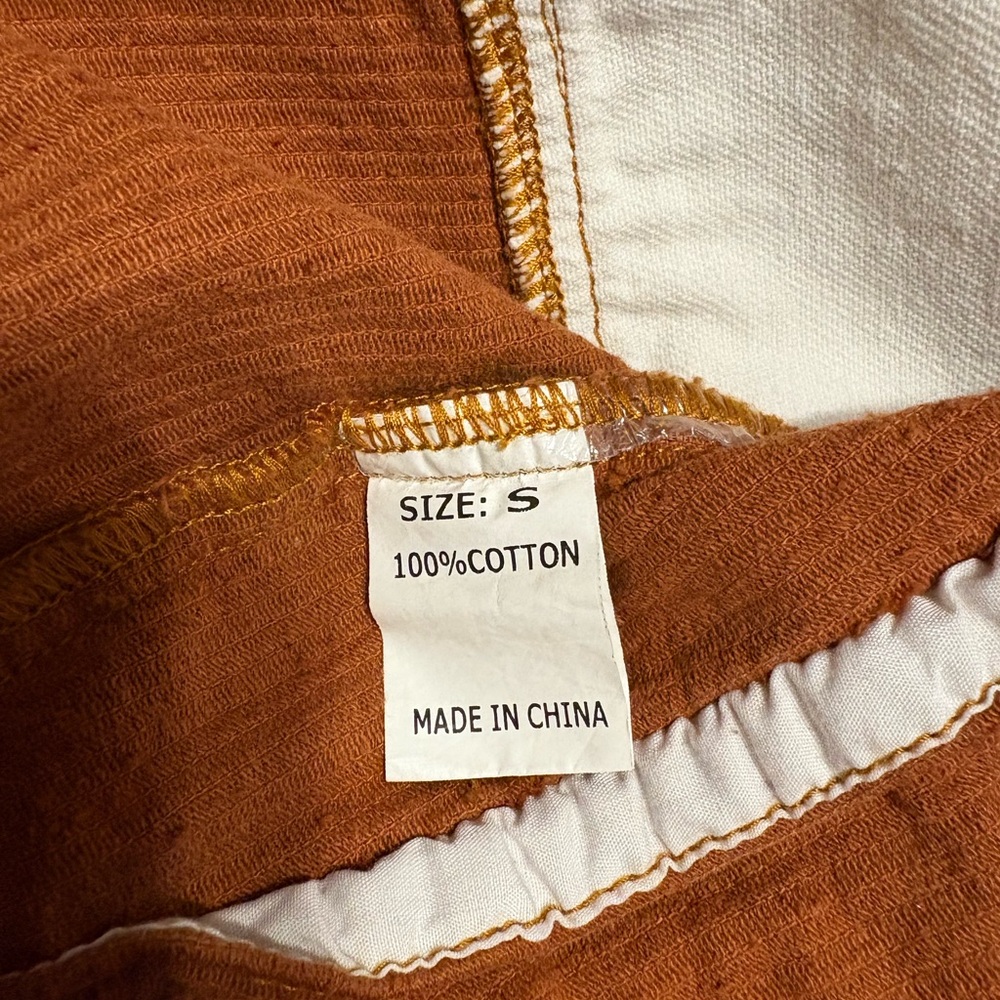 Rust Orange Cotton Garment